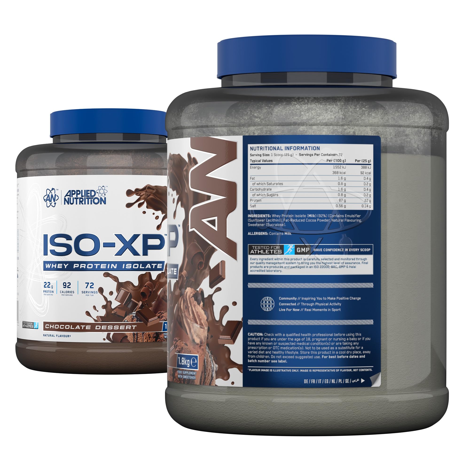 Applied Nutrition Iso-XP (1800g) Postre de chocolate Proteínas