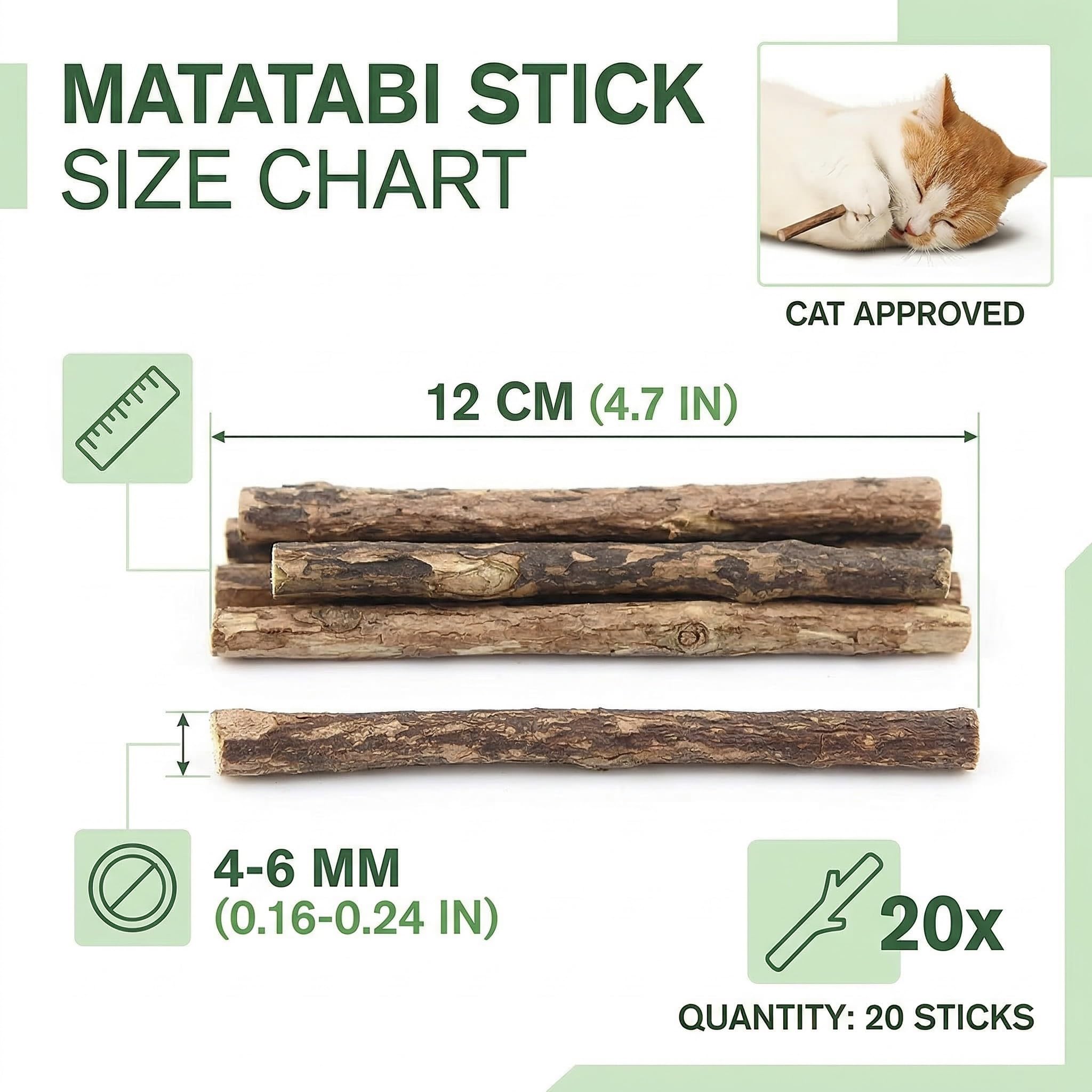 20 Bâtonnets Dentaires Pour Chats, Bâtonnets À Mâcher En Bois, Jouet Pour L'Hygiène Dentaire Des Chats, Jouet De Chat Autodivertissant, Taille 0.6cm, Marron