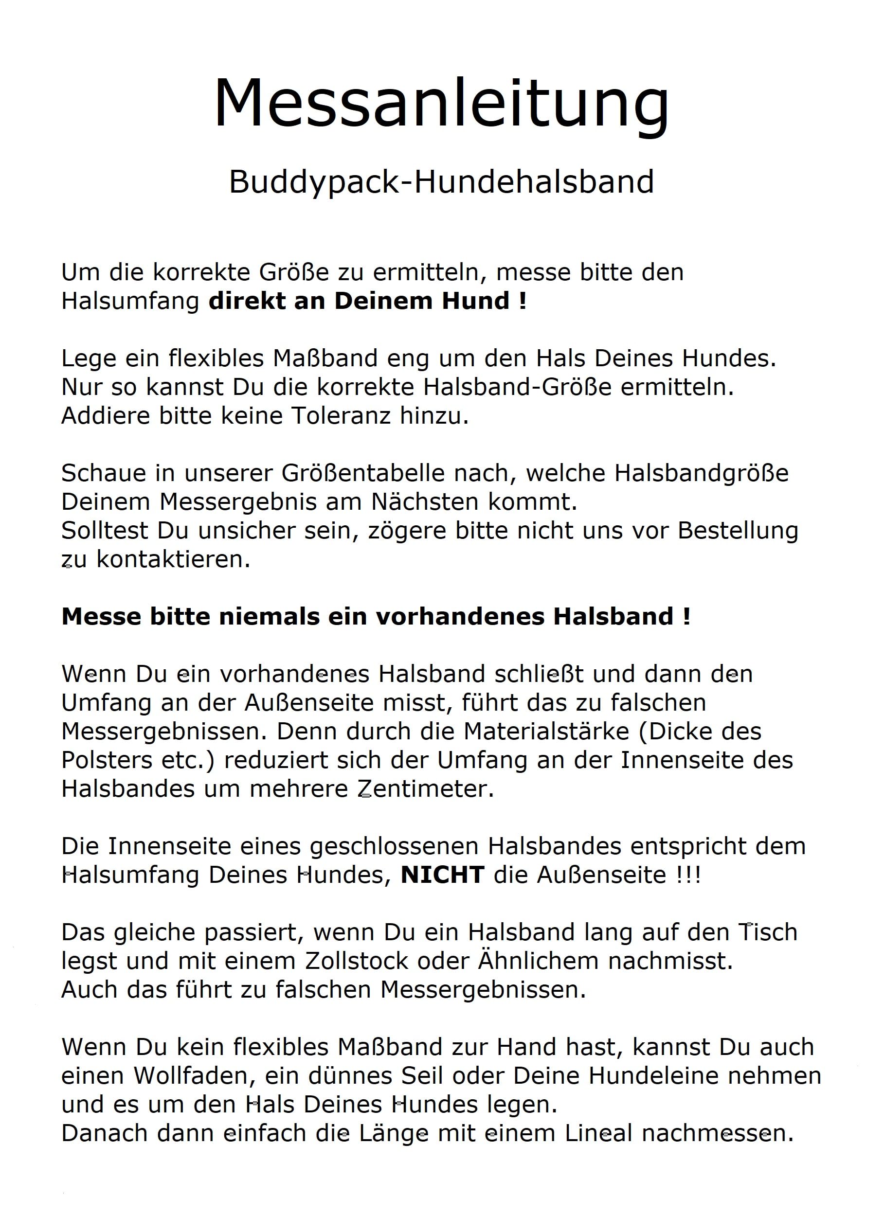 Hundehalsband breit und weich gepolstert (Blau-Bunt, XL)