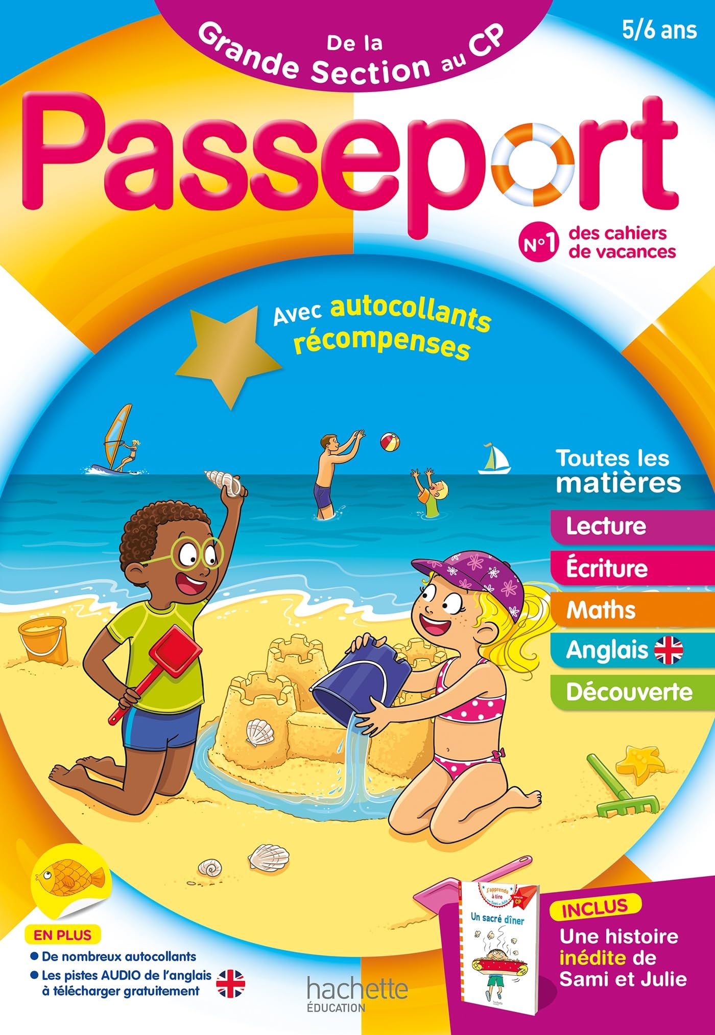 Passeport Maternelle - De la Grande Section au CP (5-6 ans) - Cahier de vacances 2026: Avec autocollants récompenses
