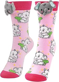 Animal Socks for Women Girls,Funny Gifts for Women Men Teen,Comfortable Cotton Animal Sock for Daily Wear