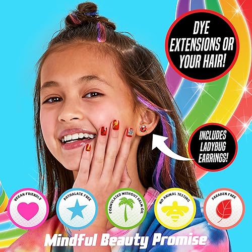 Miniatura 5 de Miraculous Spots On Beauty Makeover Estudio de belleza para niños, crea tu propio kit de arte y manicura para el cabello, ideal para fiestas de
