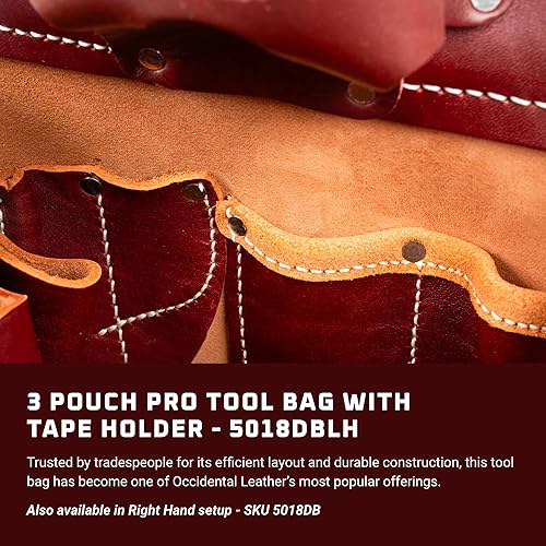 Miniatura 2 de Occidental Leather 5018DBLH 3 Pouch Pro Bolsa de herramientas