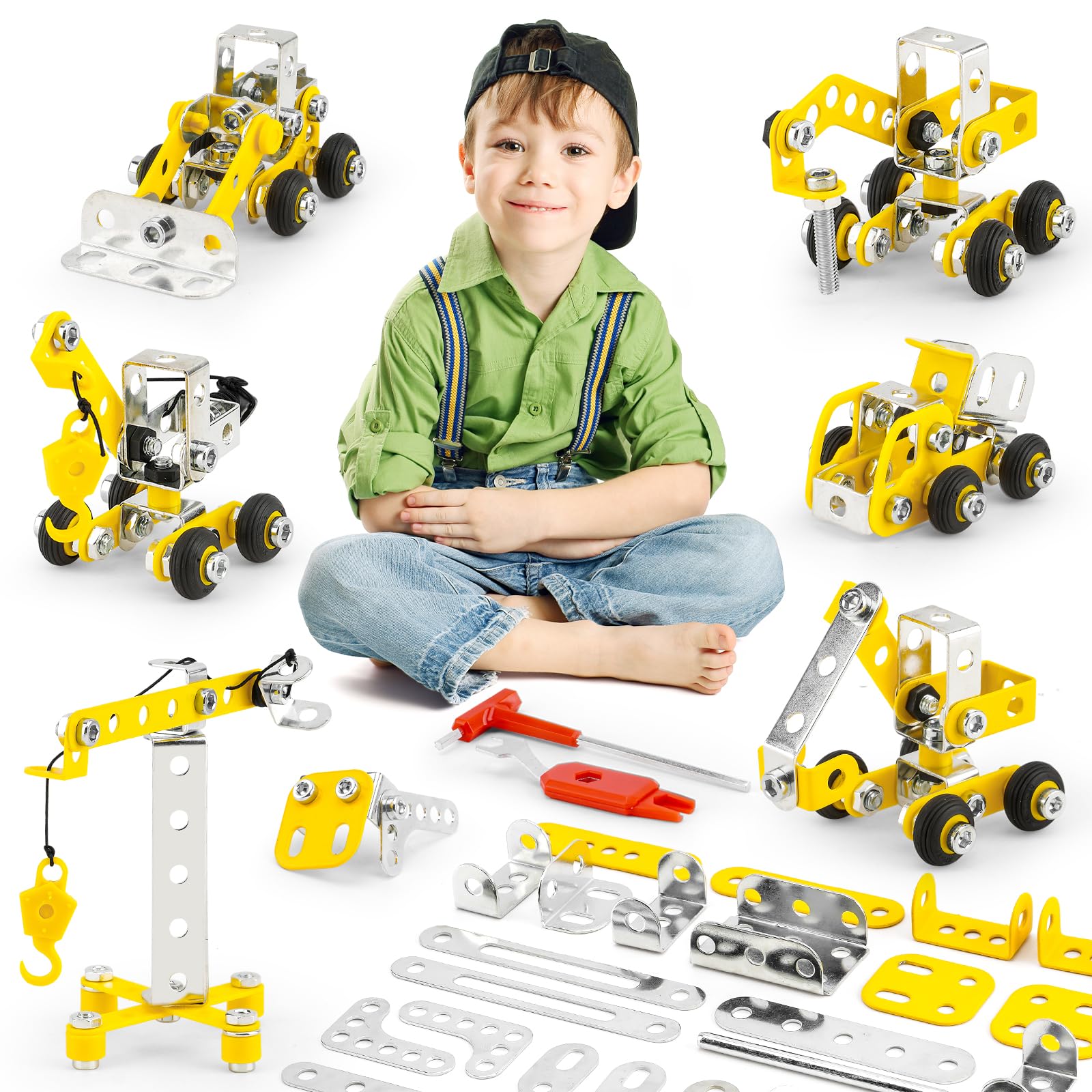 Amazon.com: PANPAPA Erector Sets for Kids Ages 8-12,6 Nano