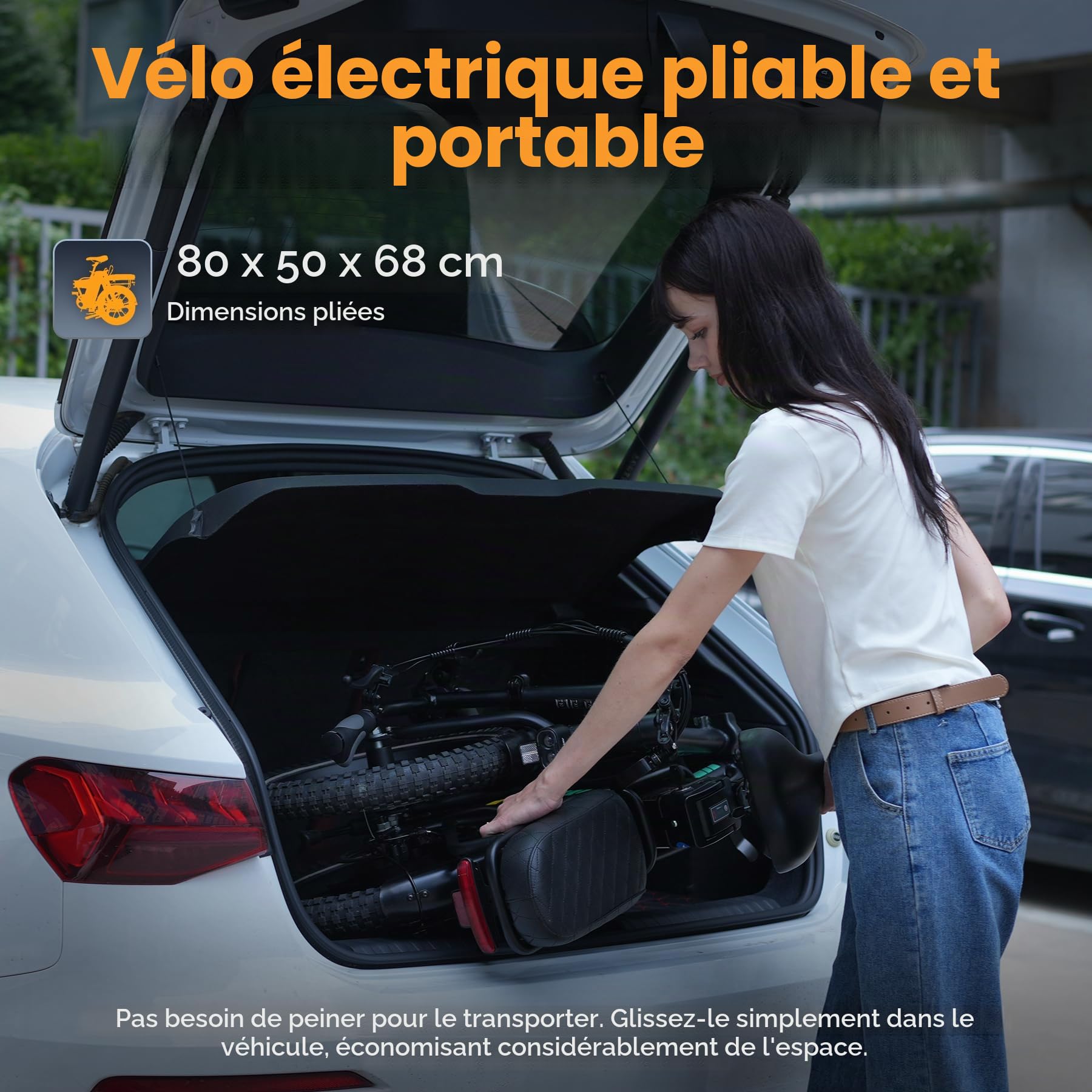 HITWAY Vélo Électrique Pliable 16", 36V 13Ah Batterie Amovible E-Bike,pedelec