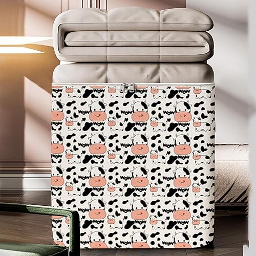 Contenedores plegables de almacenamiento no tejidos con cremallera, organizadores y caja de almacenamiento para ropa de cama, para ropa de cama,