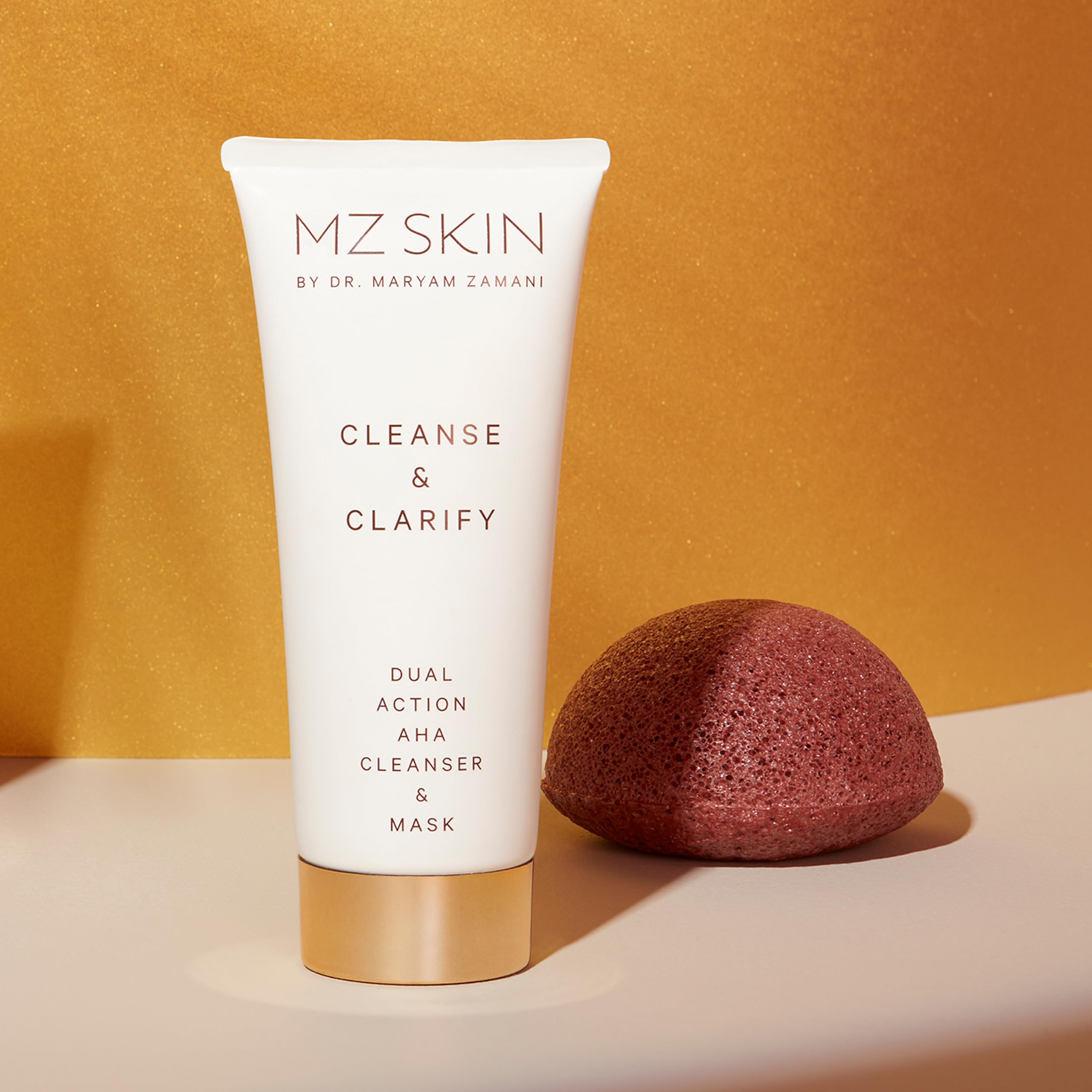 MZ SKIN Cleanse & Clarify Dual Action Cleanser & Mask 3.4 fl oz | Exfoliating AHA & Papaya Enzyme Face Wash | Smooths Texture, Refines Pores & Brightens