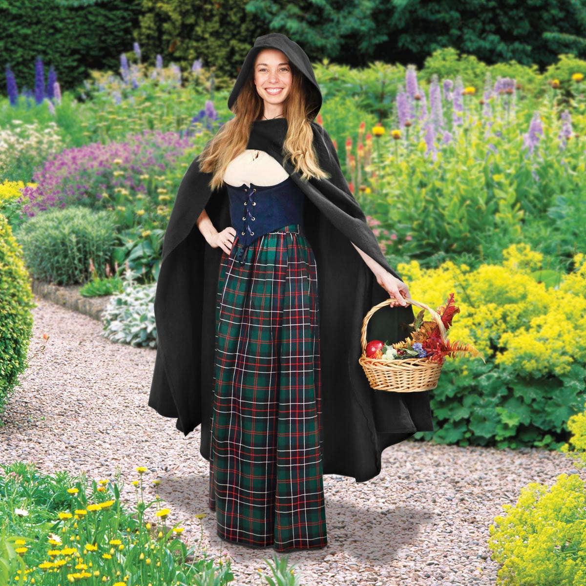 Renaissance Umhang Mit Kapuze - Mittelalter Cosplay Für Halloween & Mottopartys