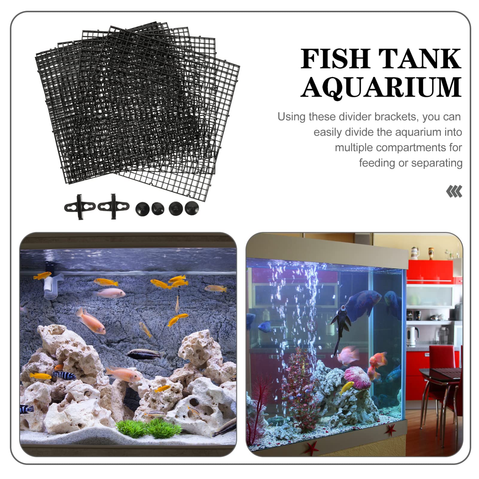 POPETPOP Trennwand Für Aquarien Beckenteiler Aquariengitter Filterkörbe Bodentrennnetz Aus Kunststoff Filterwanne Für Aquarien Bodenfilterplatte