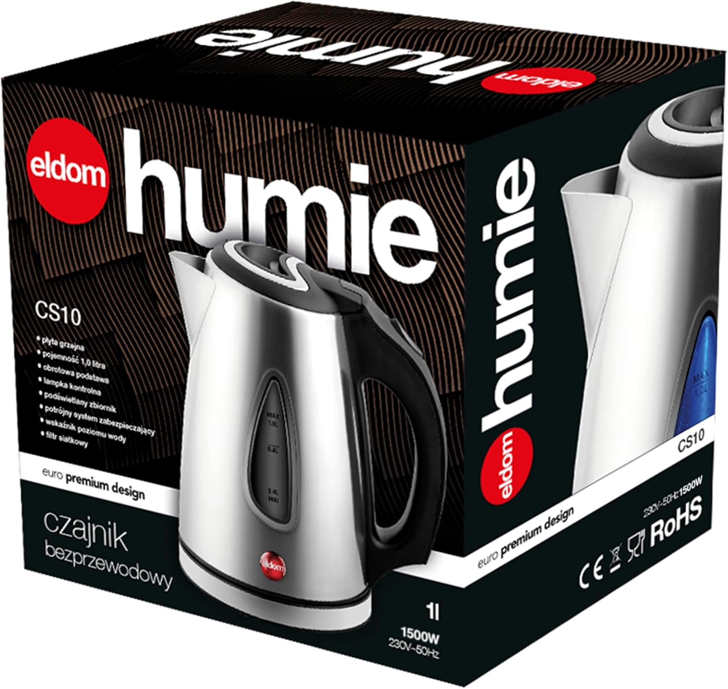 Packaging for eldom CS10 Aqua Water Kettle