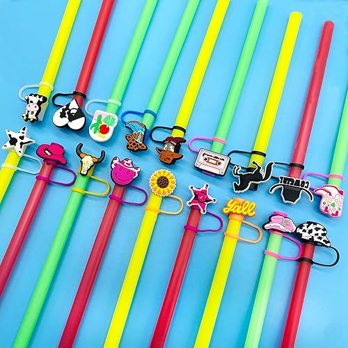 Miniatura 15 de 10 tapas de popote para vaso Stanley Cup de 30 y 40 onzas, de 0.394 in, reutilizables, de silicona, para popote, accesorios para copas Stanley