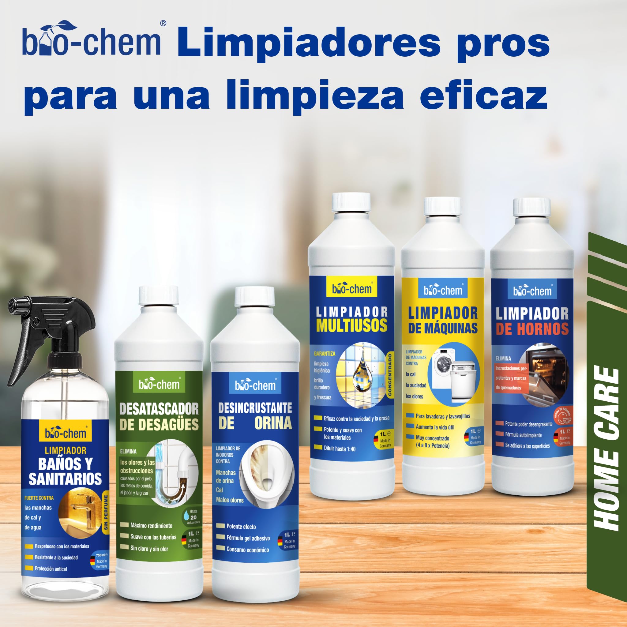 bio-chem Limpiador multiusos concentrado 5L | Limpiador multisuperficie para el hogar: limpiador universal para todas las estancias de la casa