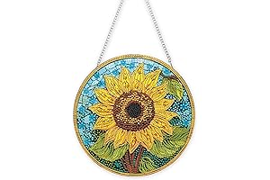 Eiflow Sunflower DIY Hanging Diamond Art Painting Kit for Adults