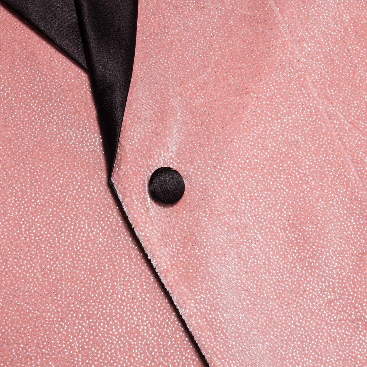 Hi-Tie Stylish Men Suit Jacket Blazer Shawl Lapel One Button Slim Fit Long Sleeve Jacket Tuxedo Party Dinner - Image 4