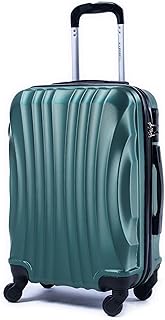 Ryanair 55x40x20 cm Valigia Trolley Bagaglio a mano 4 Ruote rimovibile Ultraleggero in ABS Autonomo 20373N (Verde Scuro, Valigia 55X40X20cm)