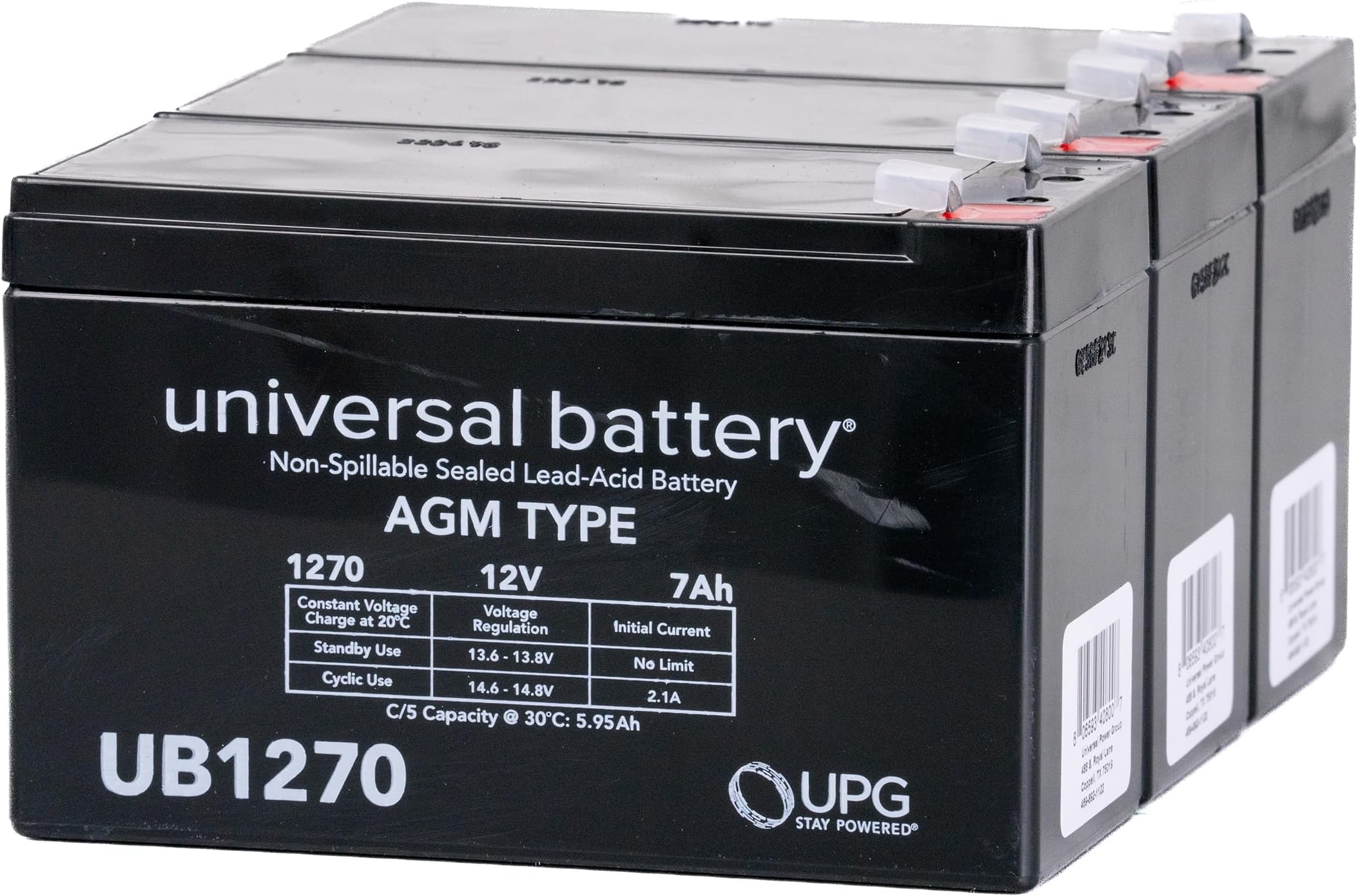 AlveyTech36 Volt Battery Pack (7 Ah, no Harness) - Fits the Razor EcoSmart Metro, Kit of 12V Replacement Batteries, Electric Power Dirt Scooter e-Bike, Scooters, Universal Rechargeable SLA AGM