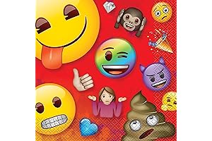Unique Rainbow Fun Emoji Luncheon Napkins