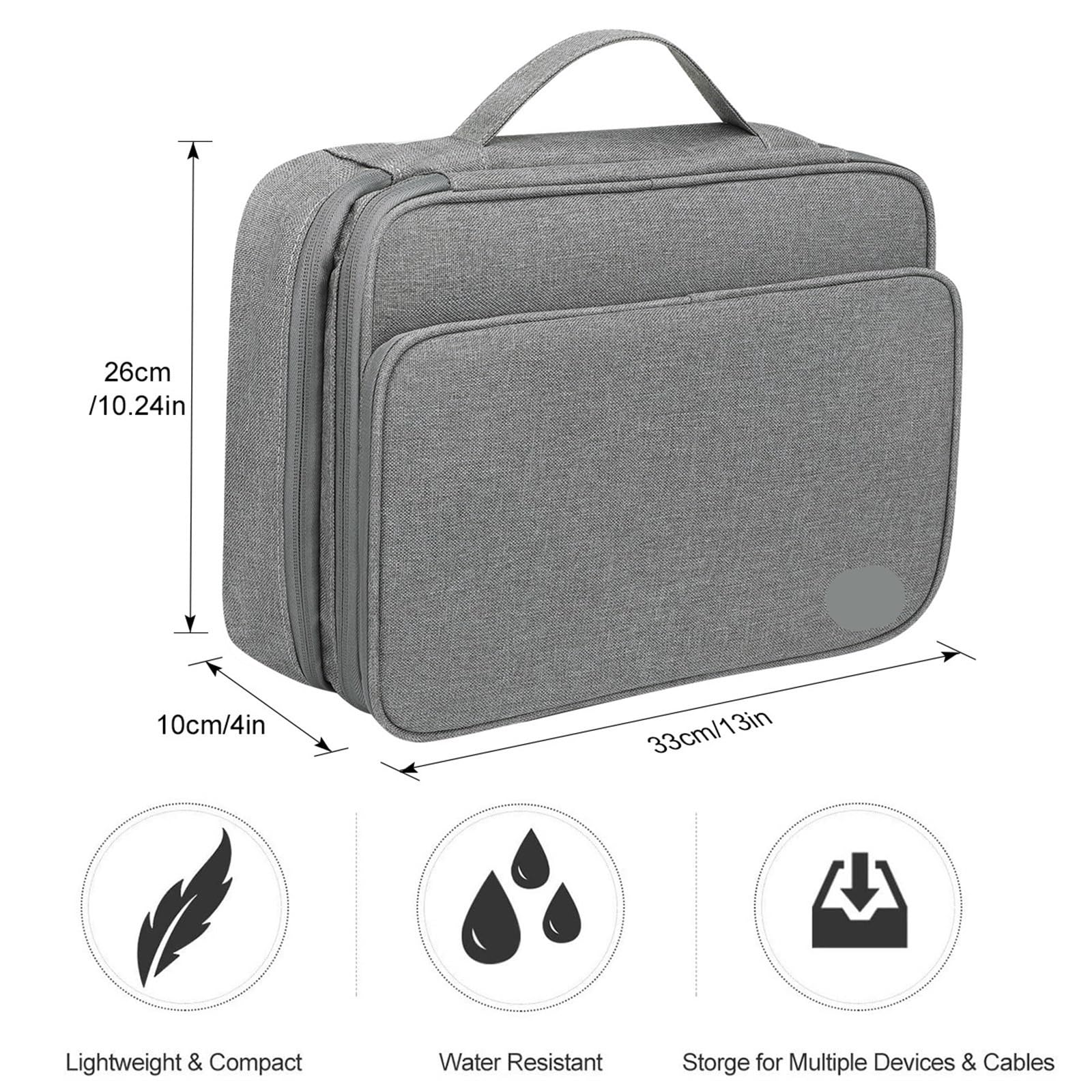 Travel Cable Organizer Bag per caricatore di cavi dati