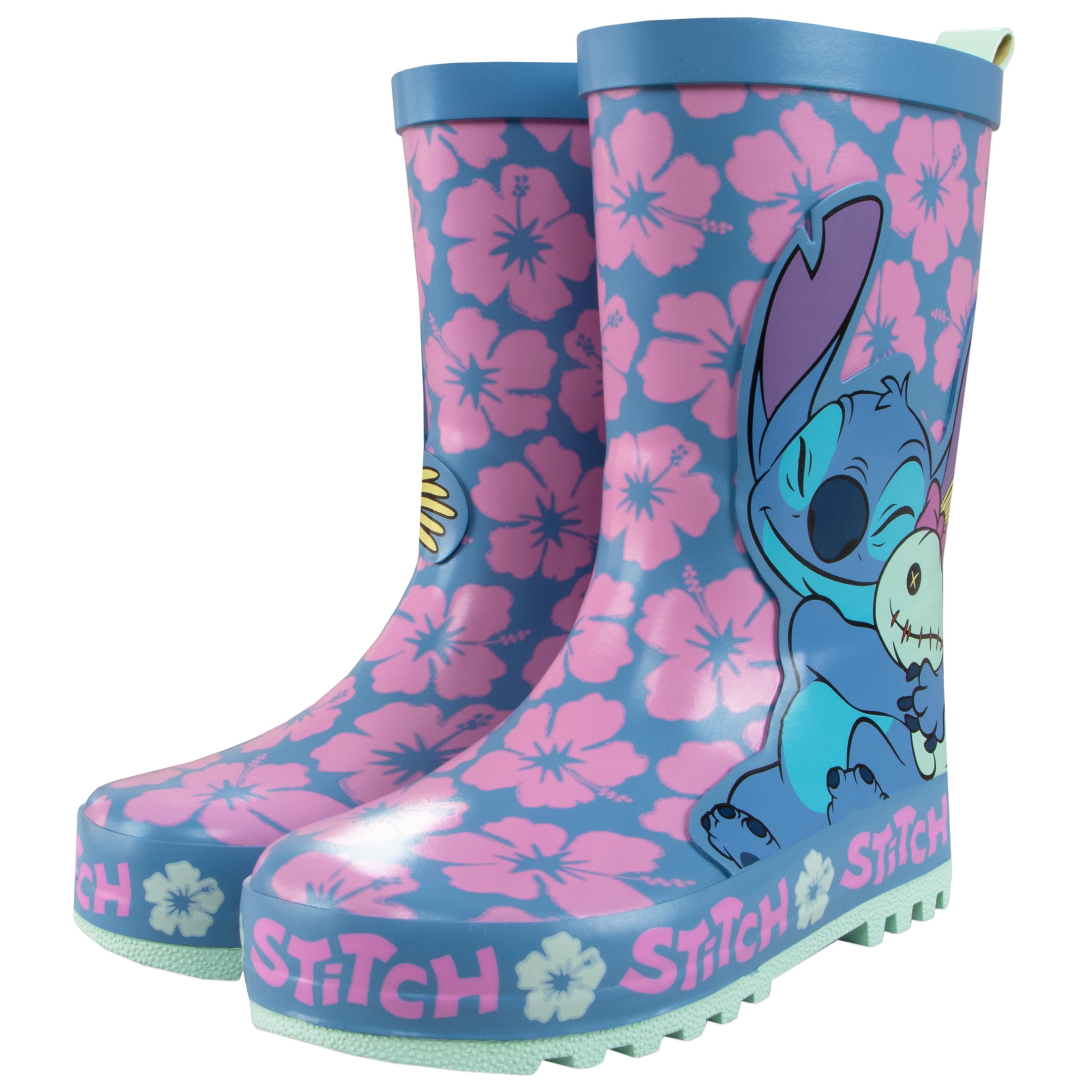 Disney Lilo et Stitch Bottes pour filles | Bottes filles | Botte en caoutchouc pour enfants | Botte de pluie pour enfants filles | 24 et 34