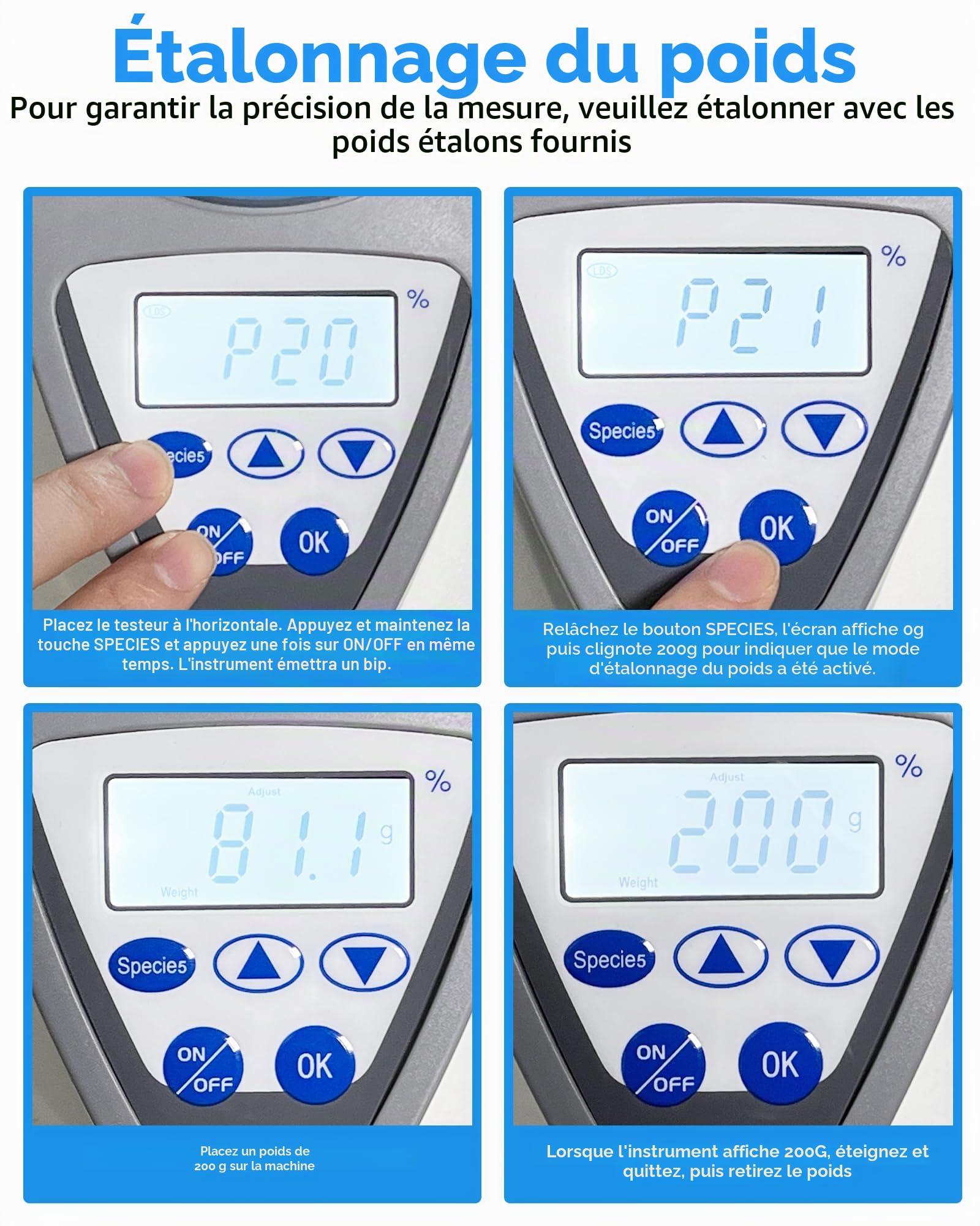 Humidimètre numérique pour céréales, mesure précise de l'humidité pour le blé, le maïs, le riz, etc., lecture rapide avec écran LCD, compteur numérique agricole