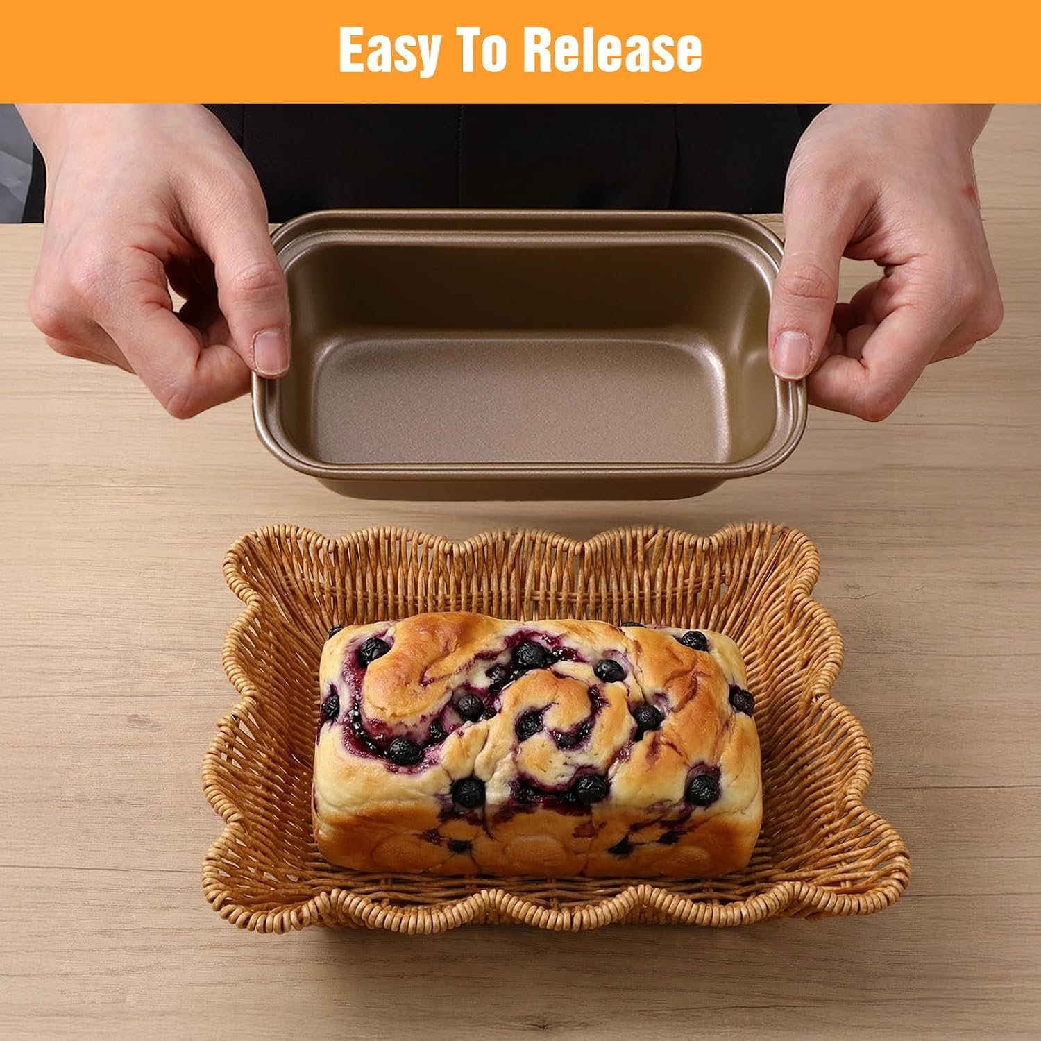 12 Pcs Mini Loaf Pans, Easy-Clean Non-Stick Carbon Steel Bread Pan, Meatloaf & Shortbread, Oven & Dishwasher Safe Pan for Meatloaf Breads Cakes Shortbread Lasagnas, Even Heat Distribution