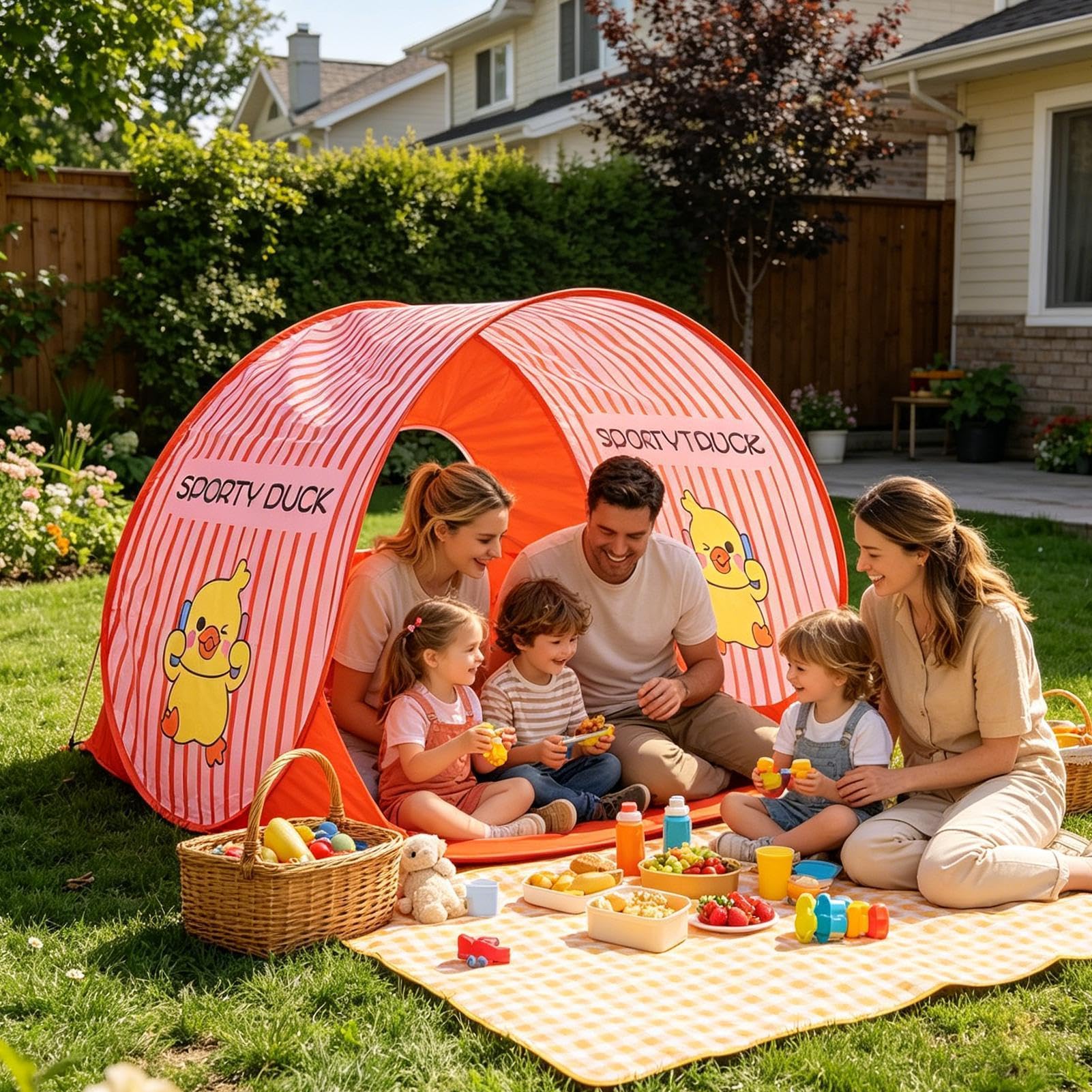 UV-Schutz 2-3 Personen Camping | Sonnenschutz Outdoor- für Park Terrasse Rasen Sommerfest Picknick Wandern Reisen Ausflug Kinder Erwachsene