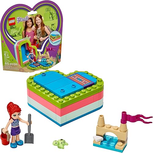 LEGO Friends Mia's Summer Heart Box 41388 Kit de construcción, nuevo 2019 (85 piezas)
