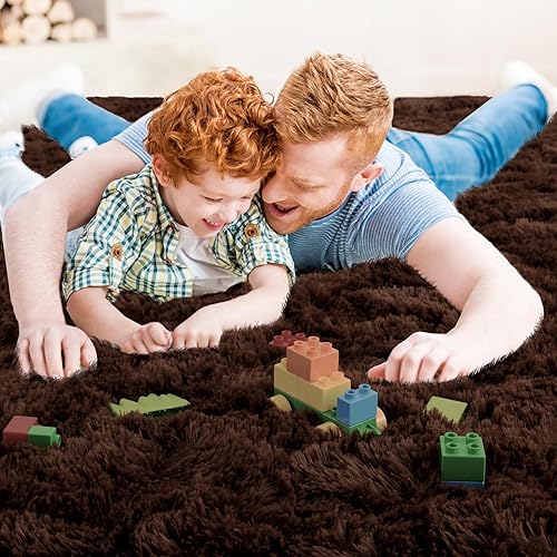 Miniatura 3 de Ompaa Alfombra Esponjosa, Alfombras de Área Super Suaves y Peludas para Dormitorio Sala de Estar - 3' x 5' Alfombra Grande de Felpa Peluda Shag