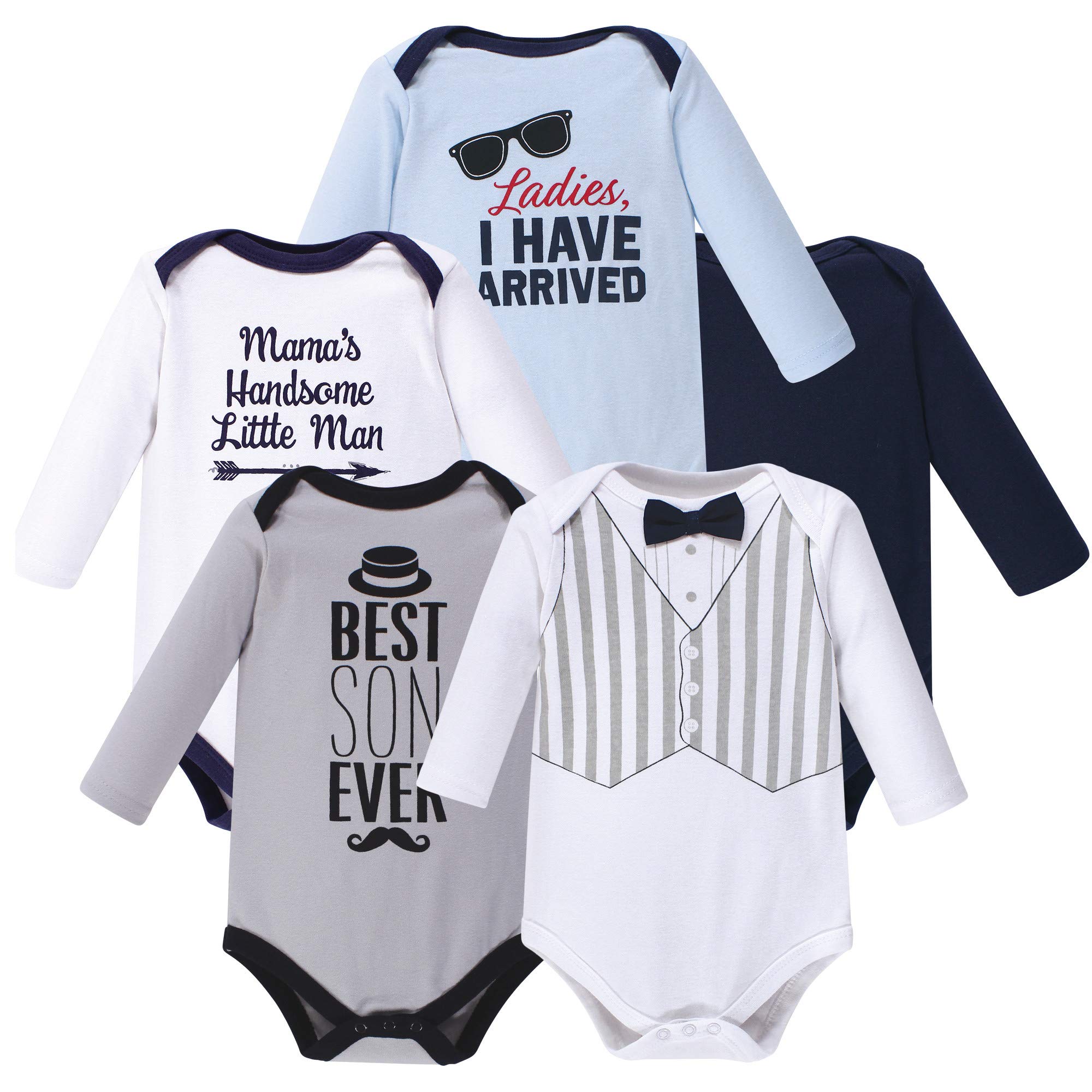 Hudson Baby Dziecięce body z długim rękawem dla chłopców zestaw