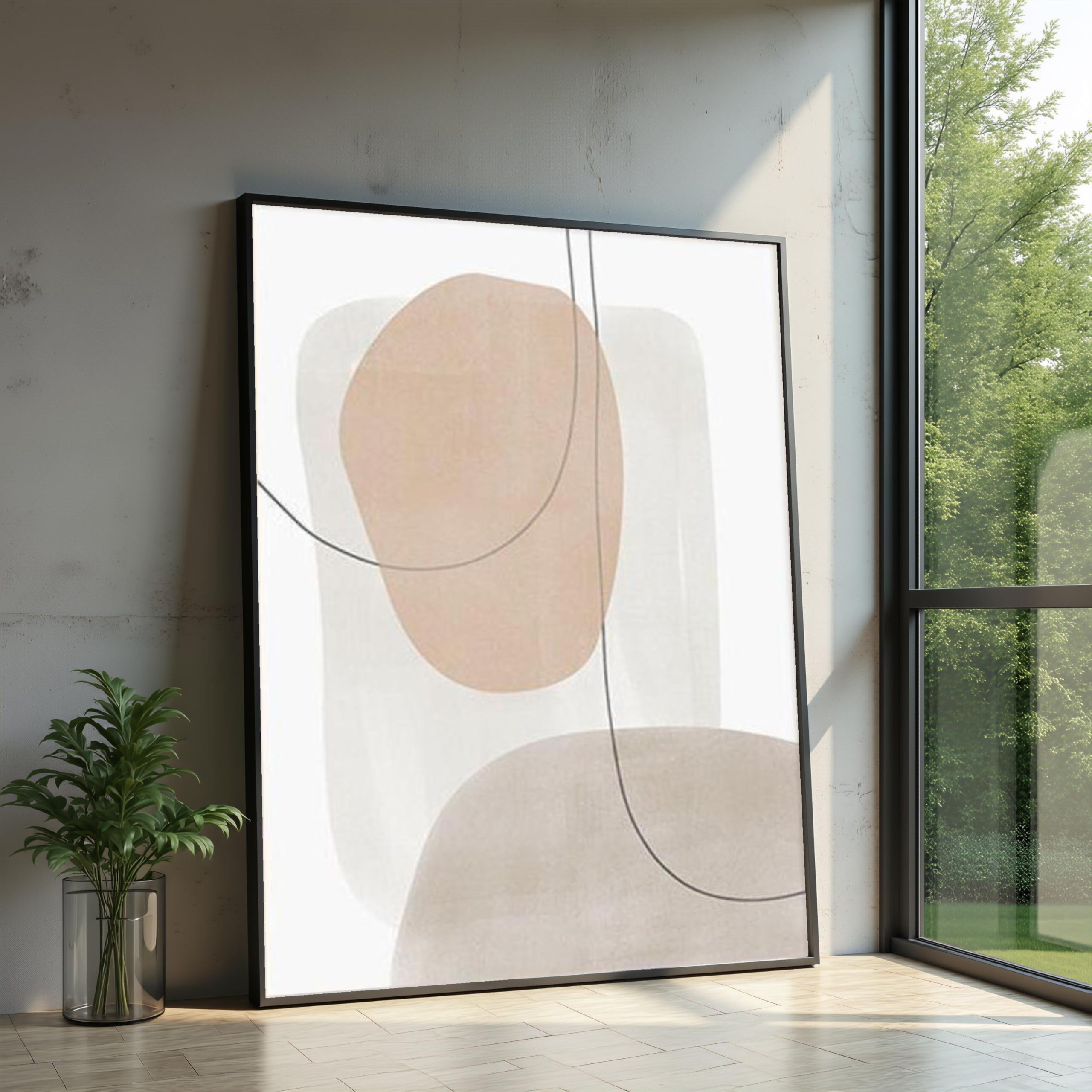 Affiches design minimalistes et posters géométriques abstraits 40x60
