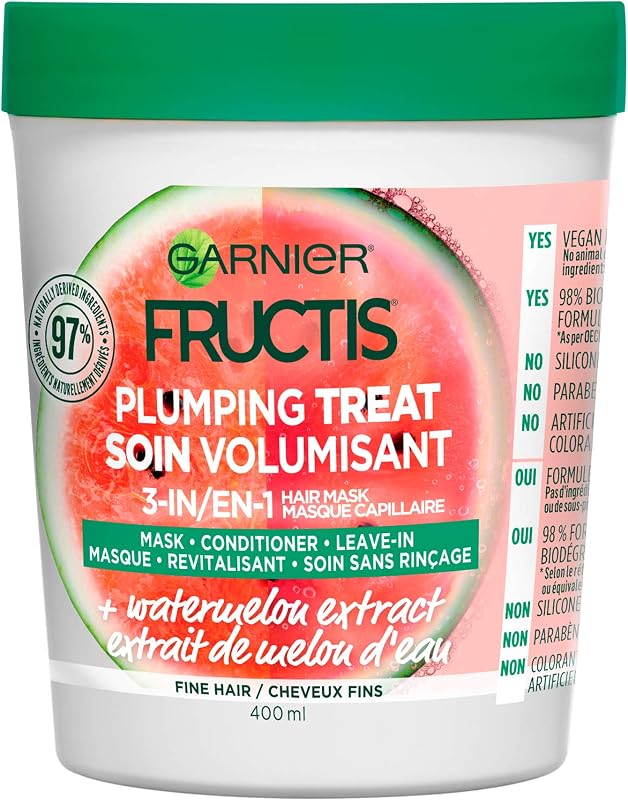 Fructis Plumping Treat 3-In-1 Hair Mask with Watermelon Extract