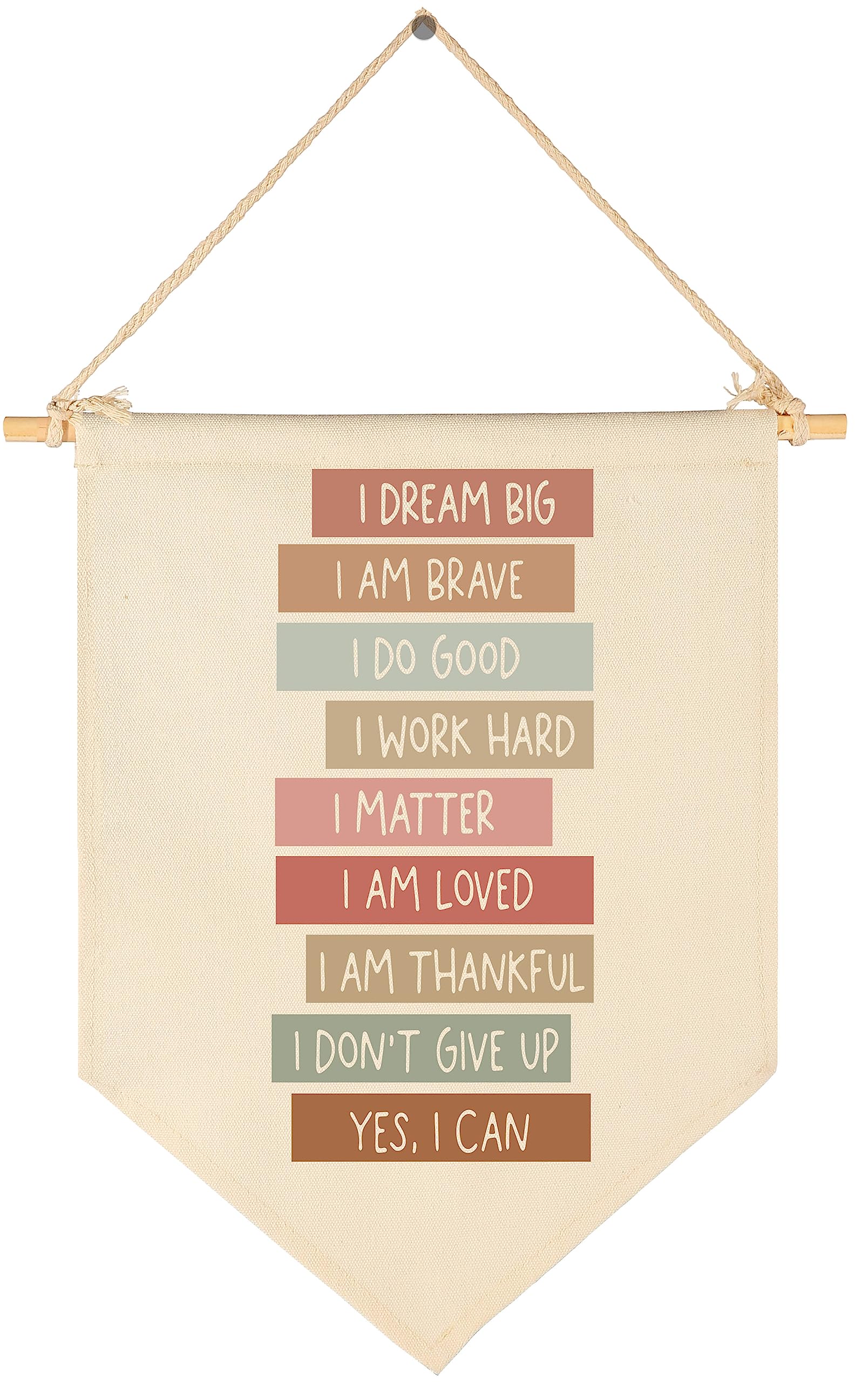I Dream Big-I Am Brave-Invigorative Flag Decor Gift for Baby Girls Boys Newborn Kids-Banner Pennant Wall Sign Gift for Nursery Baby Room Bedroom Playroom -New Home Birthday Christmas Gift