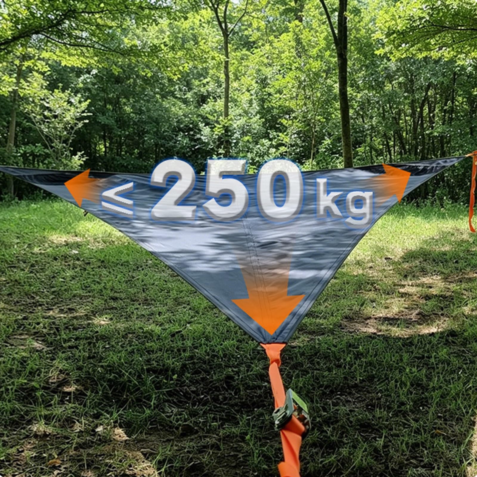 Hamaca Triangular de 13 pies, Tienda de árbol suspendida for Varias Personas de 500 Libras | Hamaca triangular grande de 13 pies, hamaca portátil for acampar al aire libre con correas colgantes y bolsa