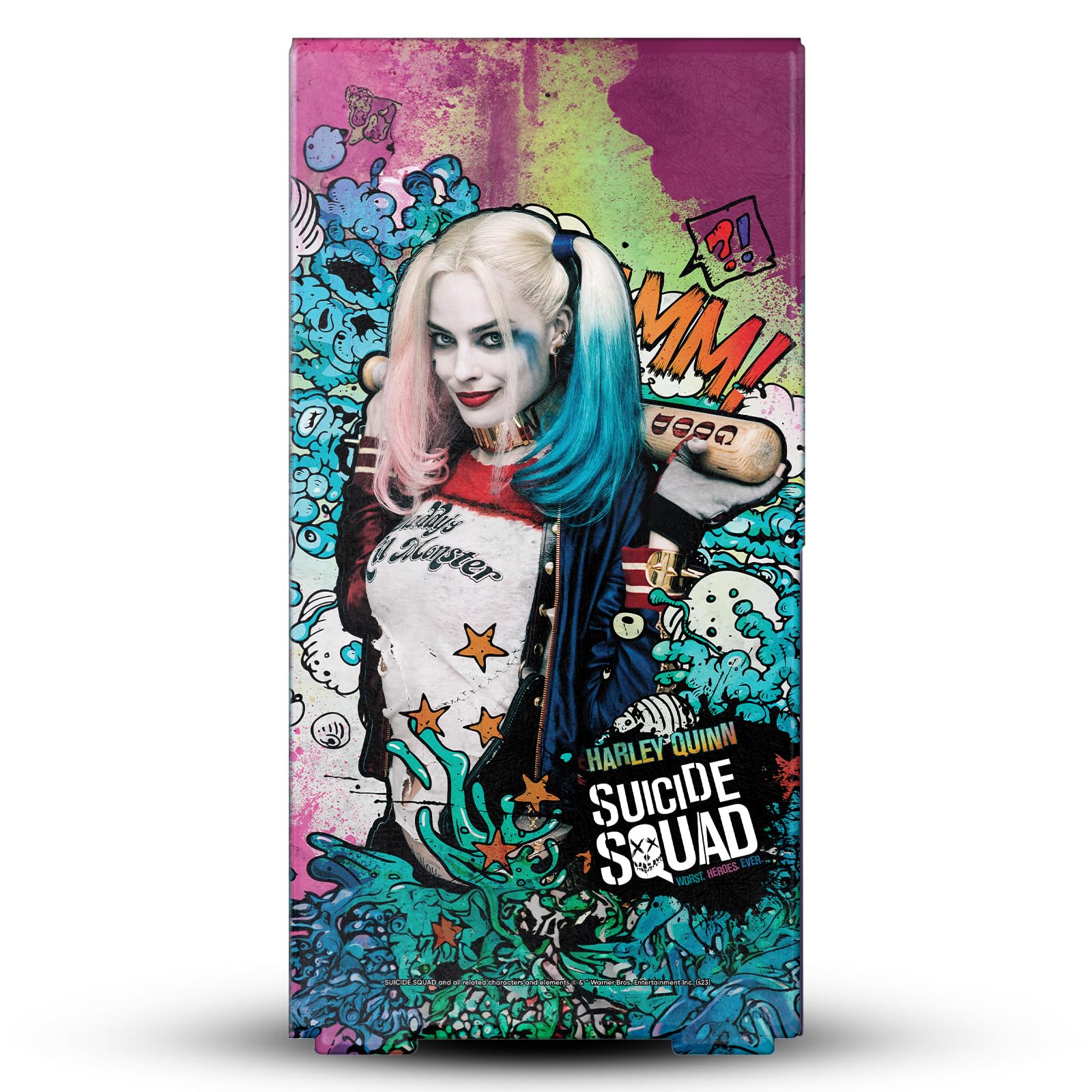 Head Case Designs Sous Licence Officielle Suicide Squad 2016 Affiche Harley Quinn Graphiques Enveloppement De Console De Jeu Et Skins Pour Manette De Jeu Ensemble compatible avec Xbox Series X