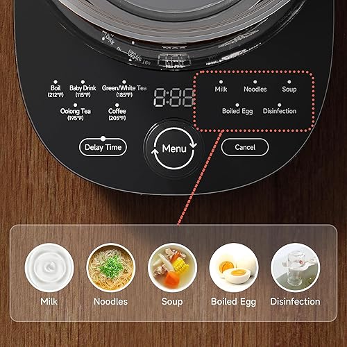 Miniatura 8 de Paquete de 2 tetera eléctrica negra