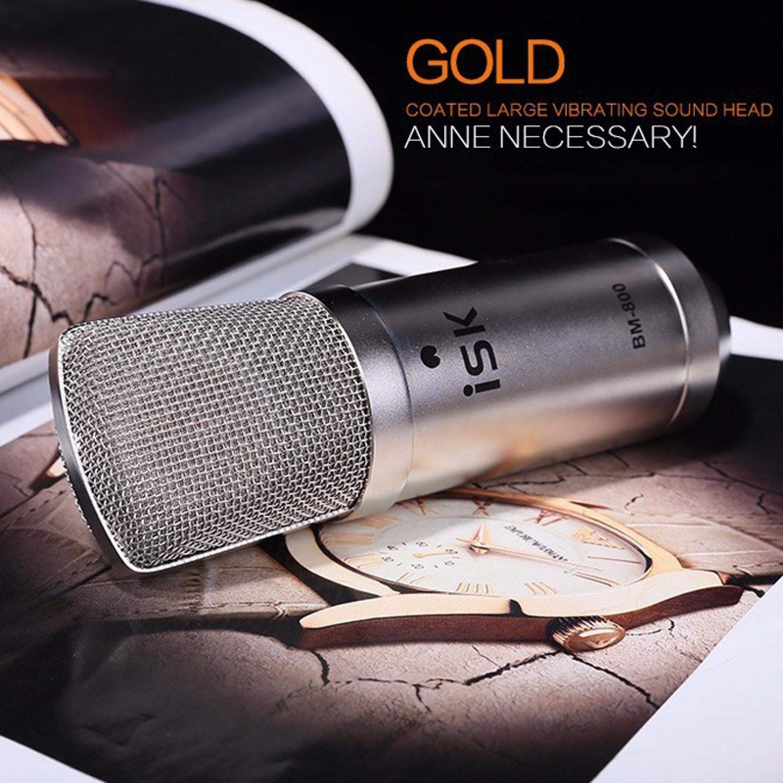 Amazon.co.jp: QING BO microphone ISK BM-800スタジオおよび放送用