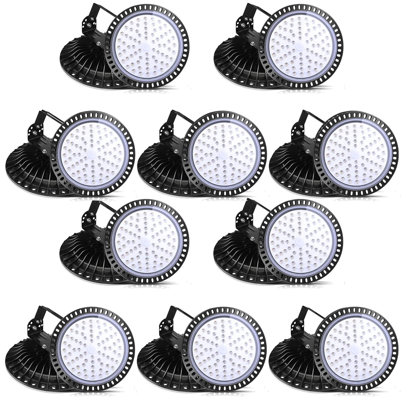 Viugreum UFO LED High Bay Light 300W 30000LM 5500K UFO Lights Warehouse Lighting IP65 Waterproof LED Lights Commercial