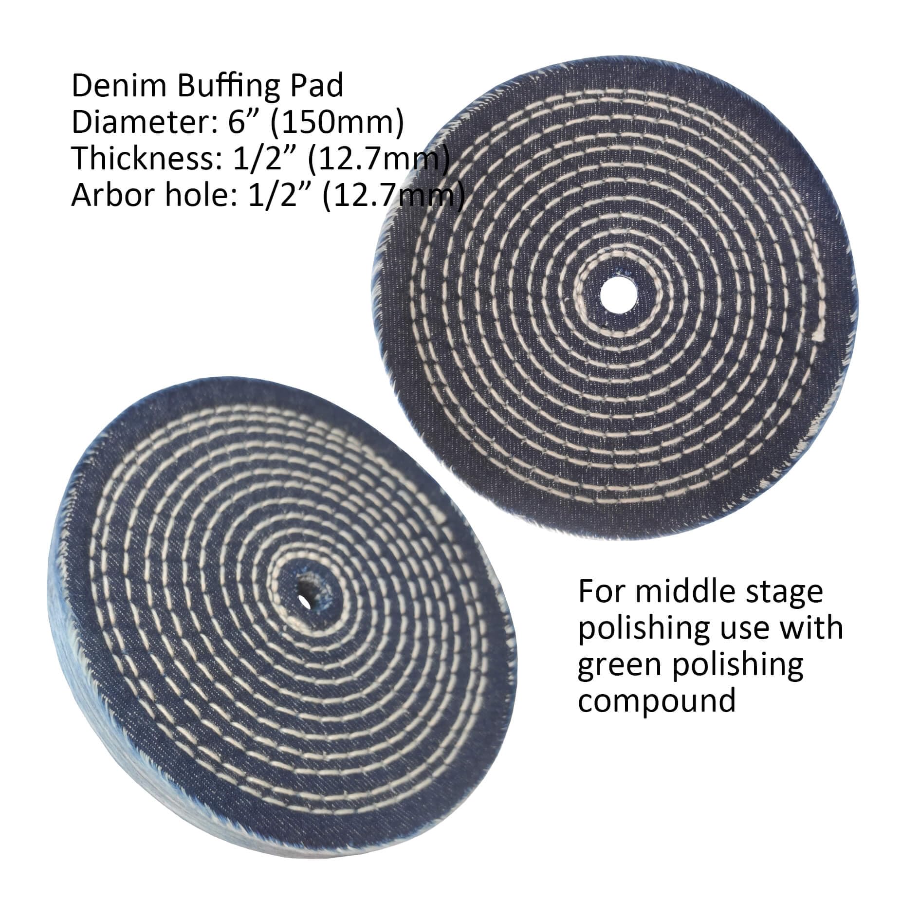 Stainless Steel Polishing Kit - 6" Bench Grinder -4