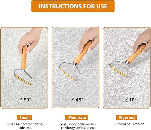 Miniatura 7 de Removedor de pelo para mascotas, limpiador de pelusas Pro, removedor de pelusas, rodillo de pelusas para pelo de mascotas, afeitadora de pelusas de