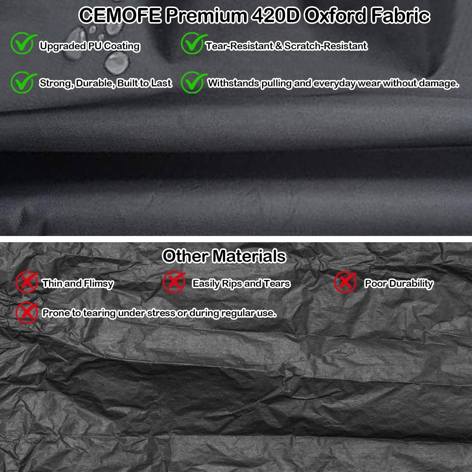 Cubierta impermeable para bicicleta de carga Oxford 210D, 285 x 65 x 115 cm, cubierta para remolque de bicicleta, para bicicletas de carga de un carril y dos carriles