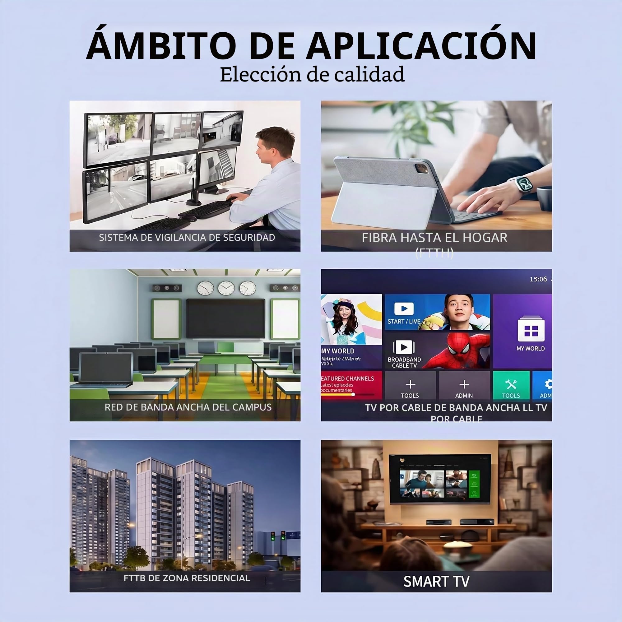 Conectores de fibra óptica SC APC tipo Flip, conector frío rápido para red CATV, 10 unidades