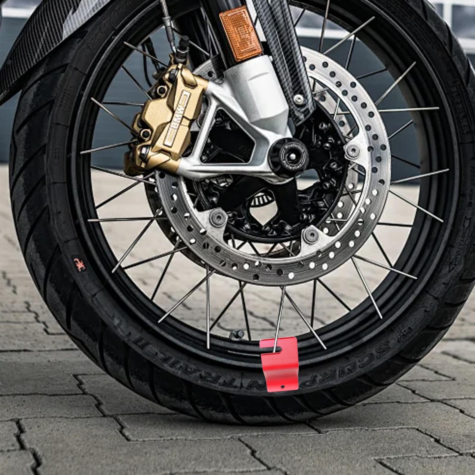 Supporto Per Tallone Pneumatico Moto In Alluminio 6061 – 4,53 X 4,33 X 1,18 Pollici, 0,12 Kg, Facile Da Usare Per Cambio Gomme