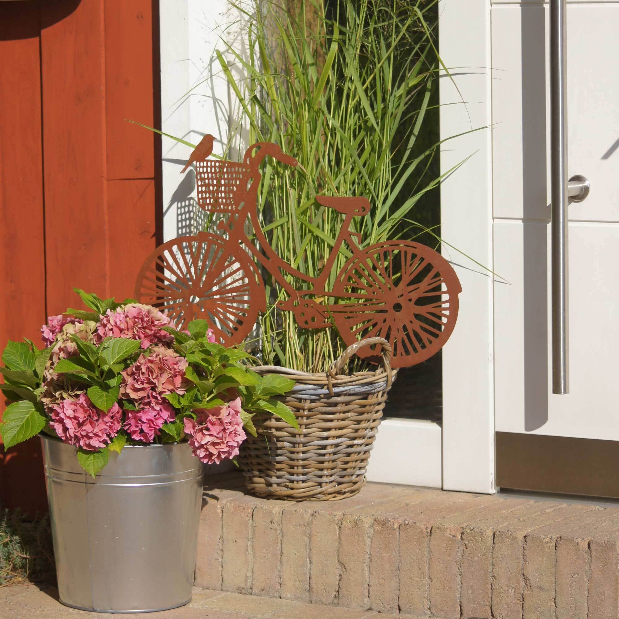 VidaXL Letto Rialzato Da Giardino Ruggine 320x40x45 Cm Acciaio Corten - Foto 3