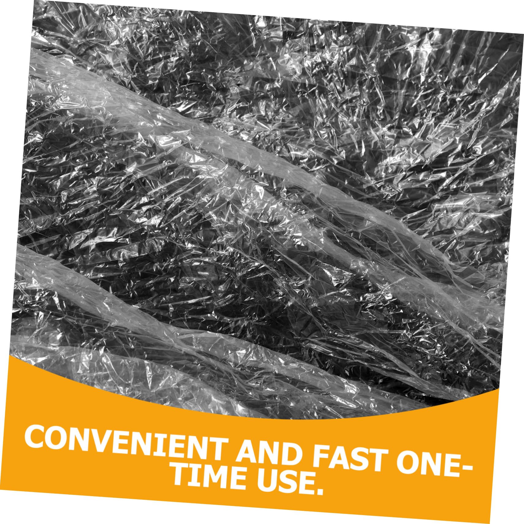 SOLUSTRE Protective Car Cover Disposable Rainproof Fit for Cars Suvs Pe Film Material — view 3