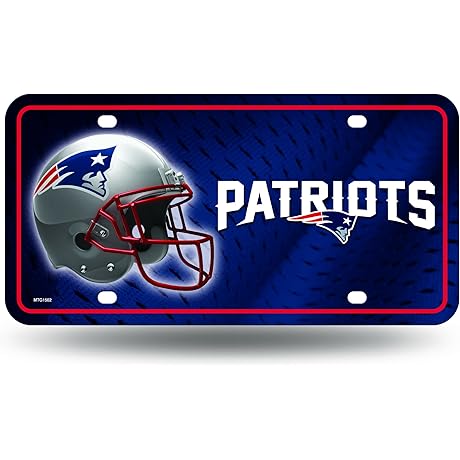 Rico Industries NFL Metal License Plate