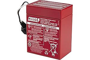 Power Wheels 6-Volt Red Rechargeable Replacement Battery