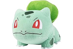 Jazwares Pokémon Love Monster 8" Bulbasaur Corduroy Fabric Plush Toy
