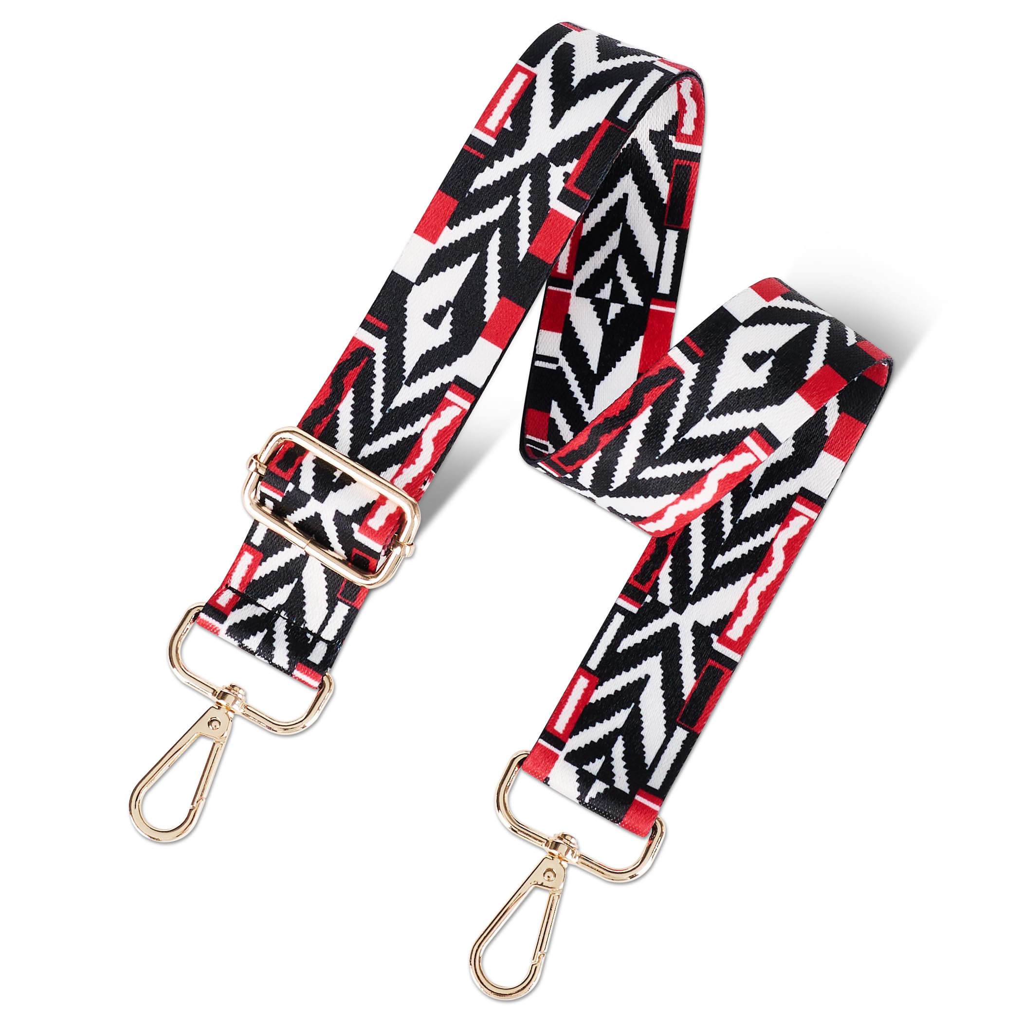 chushui Colorful Pattern Purse Strap, Wide Crossbody Bag Strap Replacement