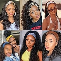 Vista 6 de XTREND 4 paquetes de diademas anchas de moda estilo bohemio elásticas anudadas antideslizantes negras para mujer para deportes al aire libre yoga