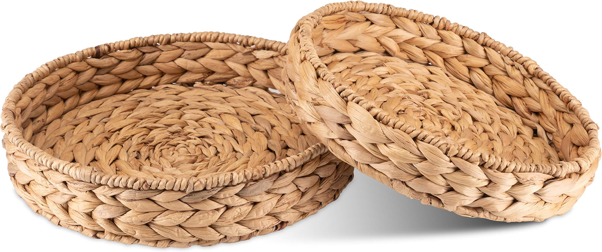 Cestini Pane In Rattan - Set Da 3 Con Panno Lino | Portapane Naturale Per Tavola - Foto 8